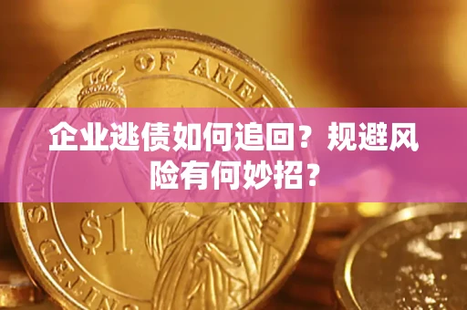 武汉企业逃债如何追回？规避风险有何妙招？