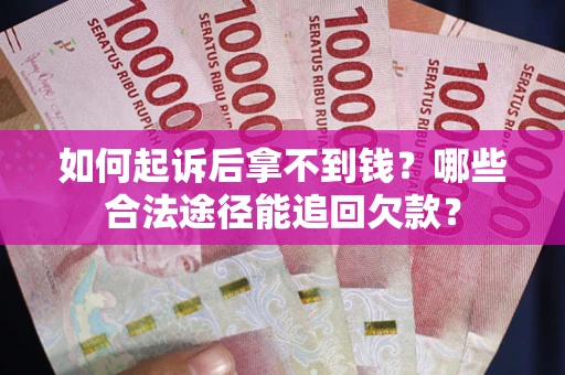 武汉如何起诉后拿不到钱？哪些合法途径能追回欠款？
