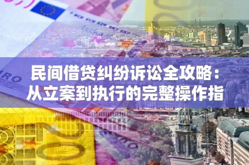 武汉民间借贷纠纷诉讼全攻略：从立案到执行的完整操作指南