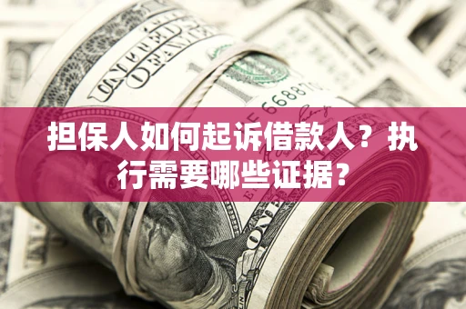 武汉担保人如何起诉借款人？执行需要哪些证据？