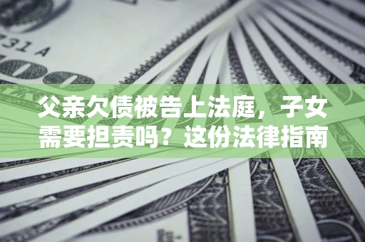 武汉父亲欠债被告上法庭，子女需要担责吗？这份法律指南必须看完