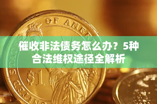 武汉催收非法债务怎么办？5种合法维权途径全解析