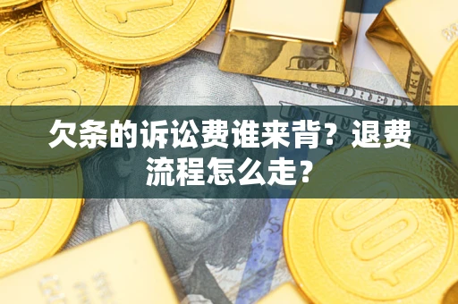 武汉欠条的诉讼费谁来背？退费流程怎么走？
